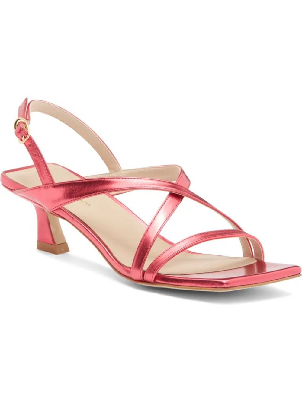 Stuart Weitzman Oasis 50 Slingback Leather Sandal Women's